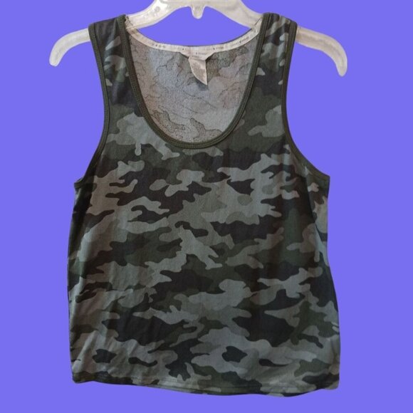 Lucky Brand Camo Print Tank Top Lightweight Size Medium - Picture 3 of 8
